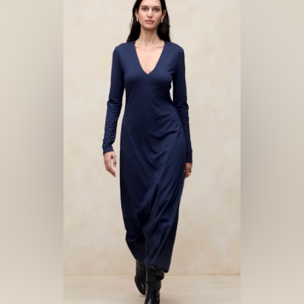 Banana Republic Deep Blue Maxi Dress